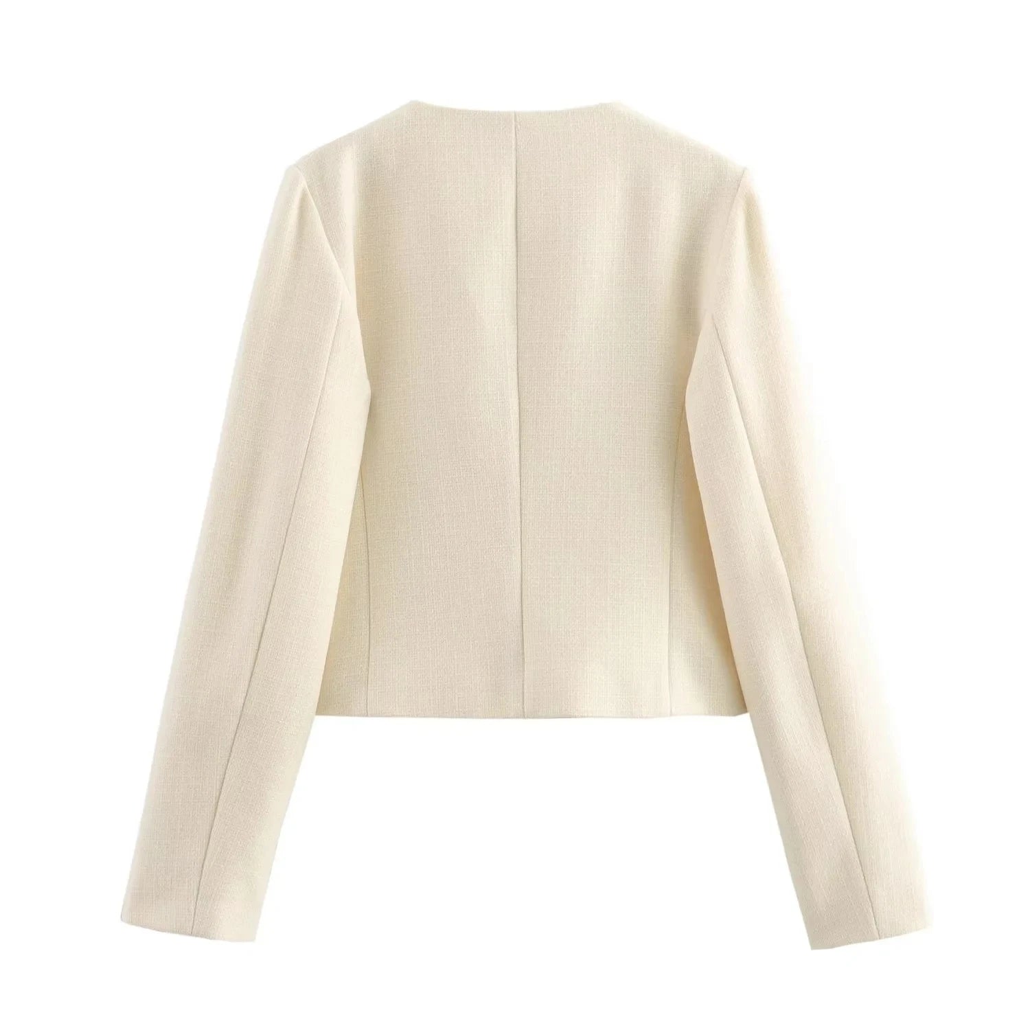 Elegant Cropped Button Jacket - Summer 2025 Chic