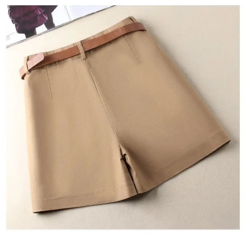 Chic High-Waist Belted Shorts - Summer 2025 Glam