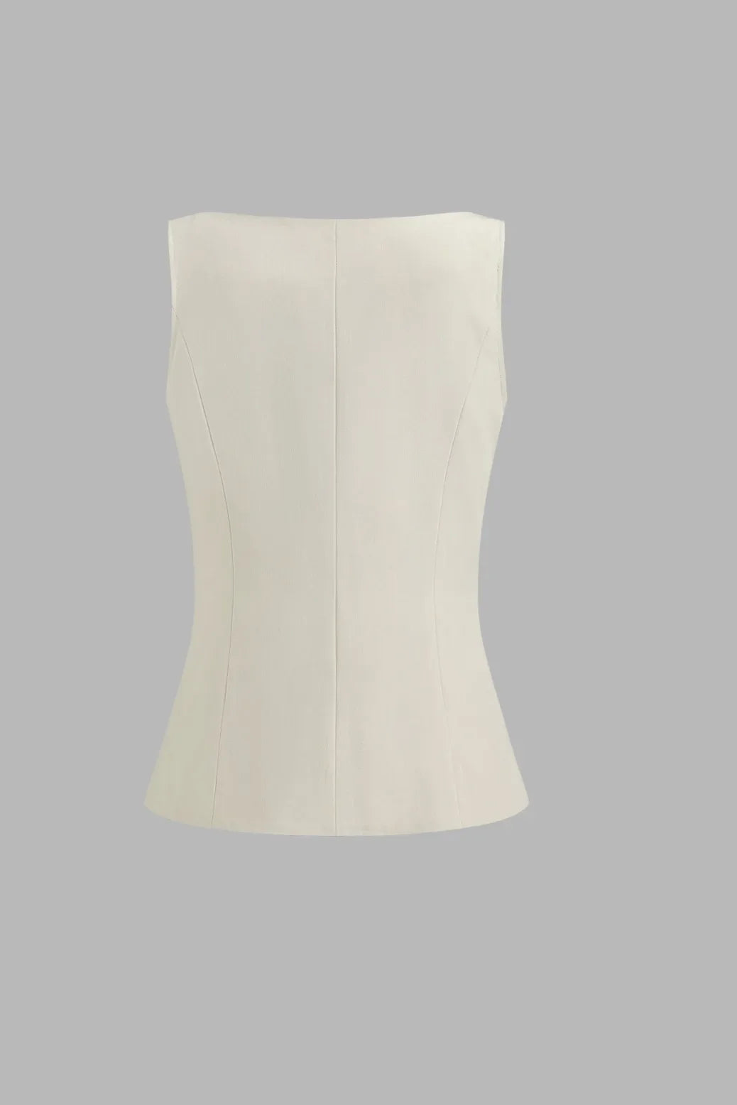 Fashionable Slim Fit Solid Color Commuter Vest for Women Comfortable Polyester Fiber Crew Neck Design Chinese Brand
