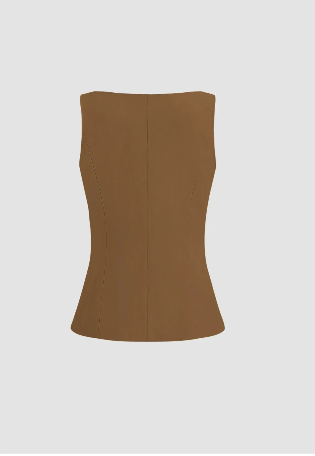 Fashionable Slim Fit Solid Color Commuter Vest for Women Comfortable Polyester Fiber Crew Neck Design Chinese Brand