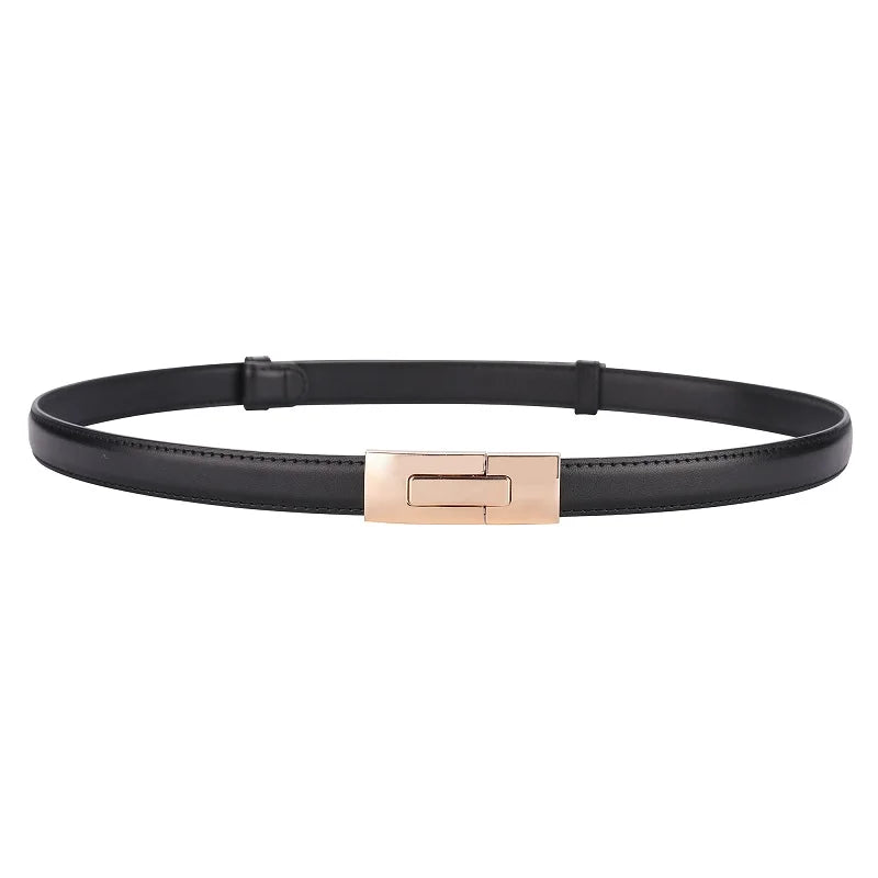Luxury Soft Cowhide Thin Belt - Elevate Your Style