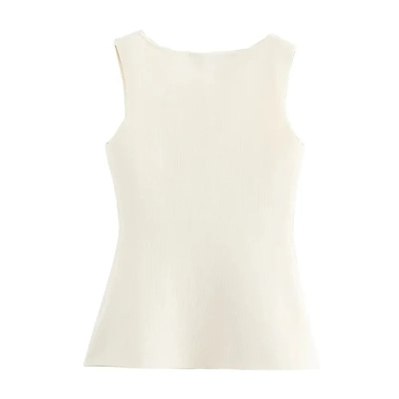 Sleek Knitted Vest - Summer 2025 Elegance