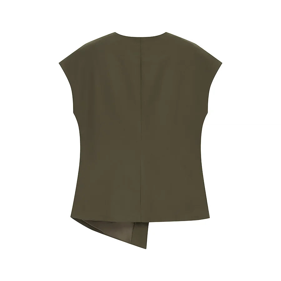 Chic V-Neck Vest &amp; Pant Set - Summer 2025 Glam