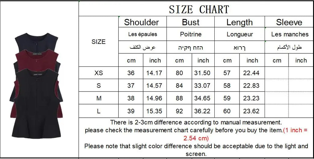 TFMLN 2025 Summer Women Solid Zipper Tops Vintage Causal Sleeveless O Neck Tank T Shirt Fashion Pleated Vest High Street Top