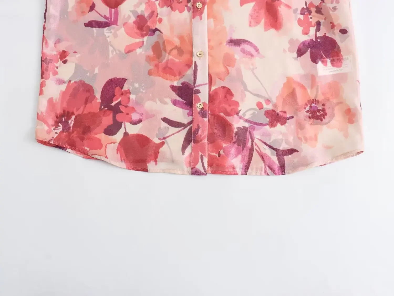 2024 Spring Casual New Arrival European Style Draped Printing Women's Shirt+A-Line Skirt Set Fashionable Female Suit