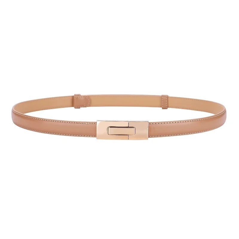 Luxury Soft Cowhide Thin Belt - Elevate Your Style