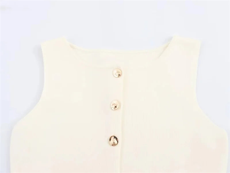 Sleek Knitted Vest - Summer 2025 Elegance
