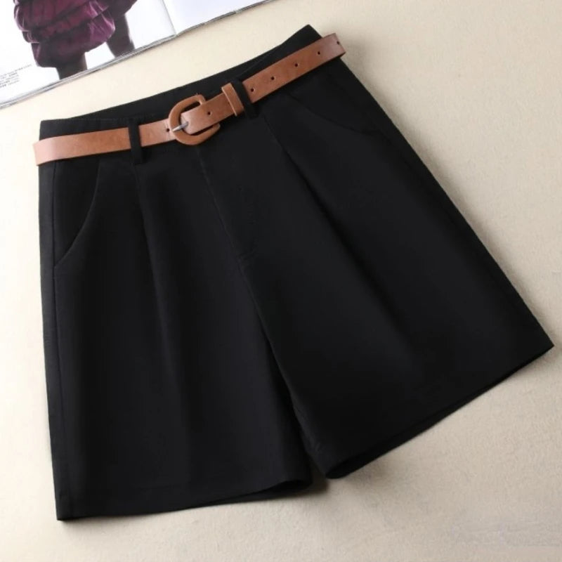 Chic High-Waist Belted Shorts - Summer 2025 Glam