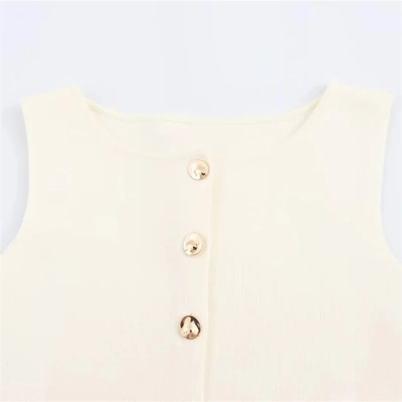 Sleek Knitted Vest - Summer 2025 Elegance