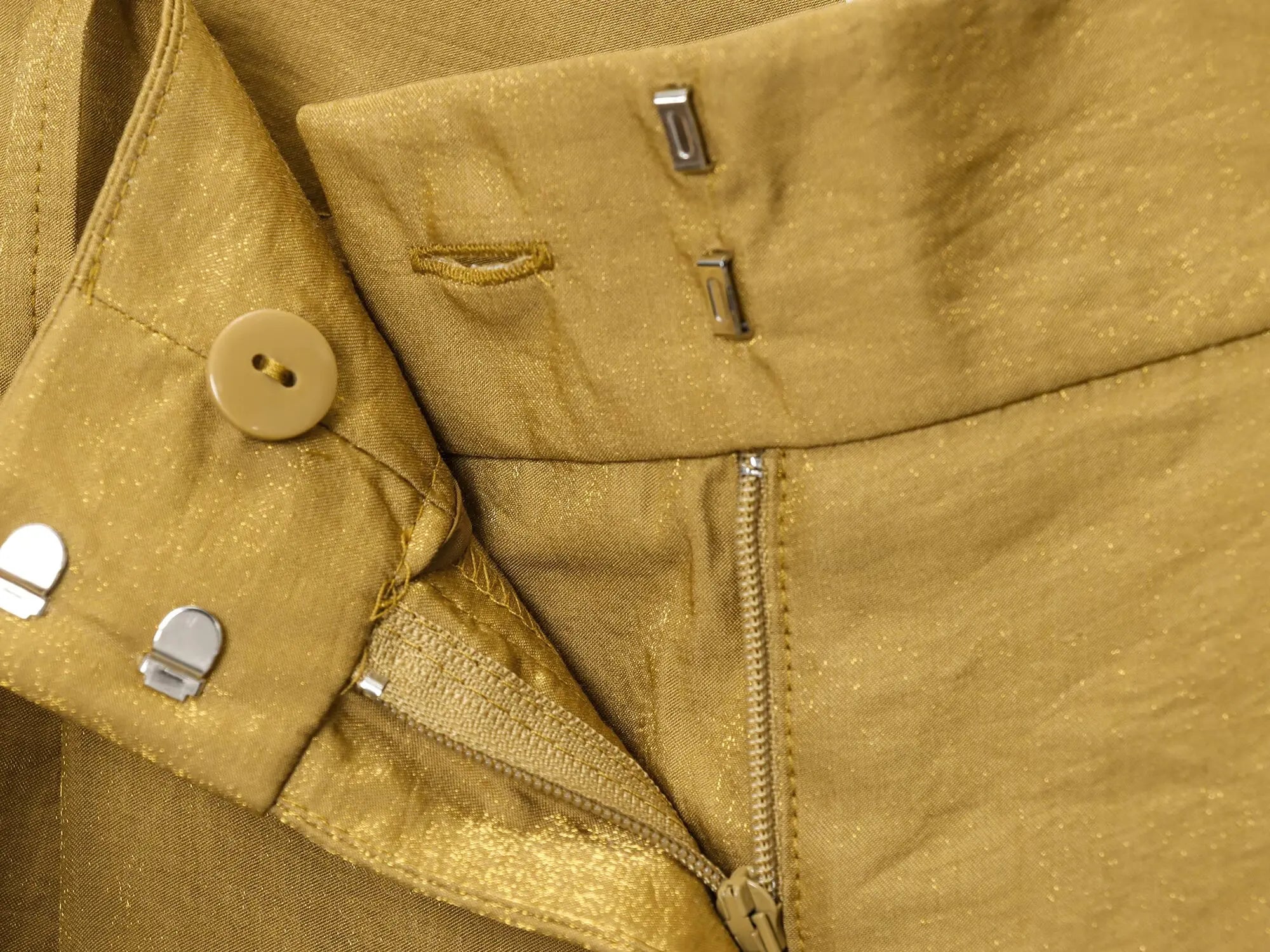 PB&ZA2025 Summer New Women's Solid Color Temperament Matching Belt Satin Textured Wide Leg Casual Pants