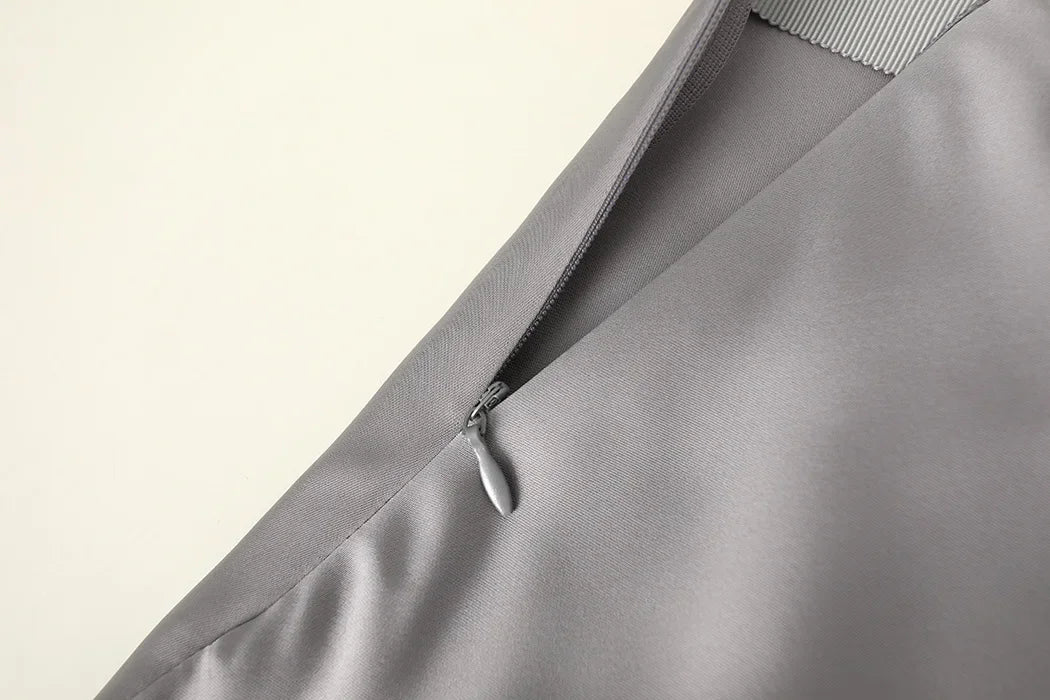 High-Waisted Satin A-Line Skirt - Elegant Spring/Summer 2025
