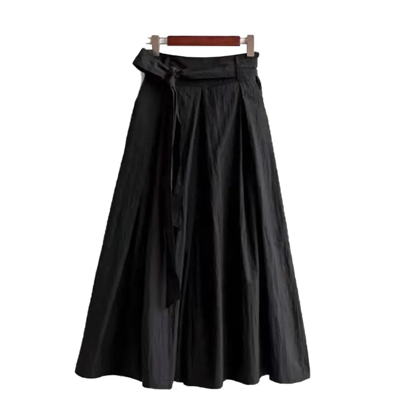Fashionable A-Line Midi Skirt - Embrace Your 2025 Summer Glow