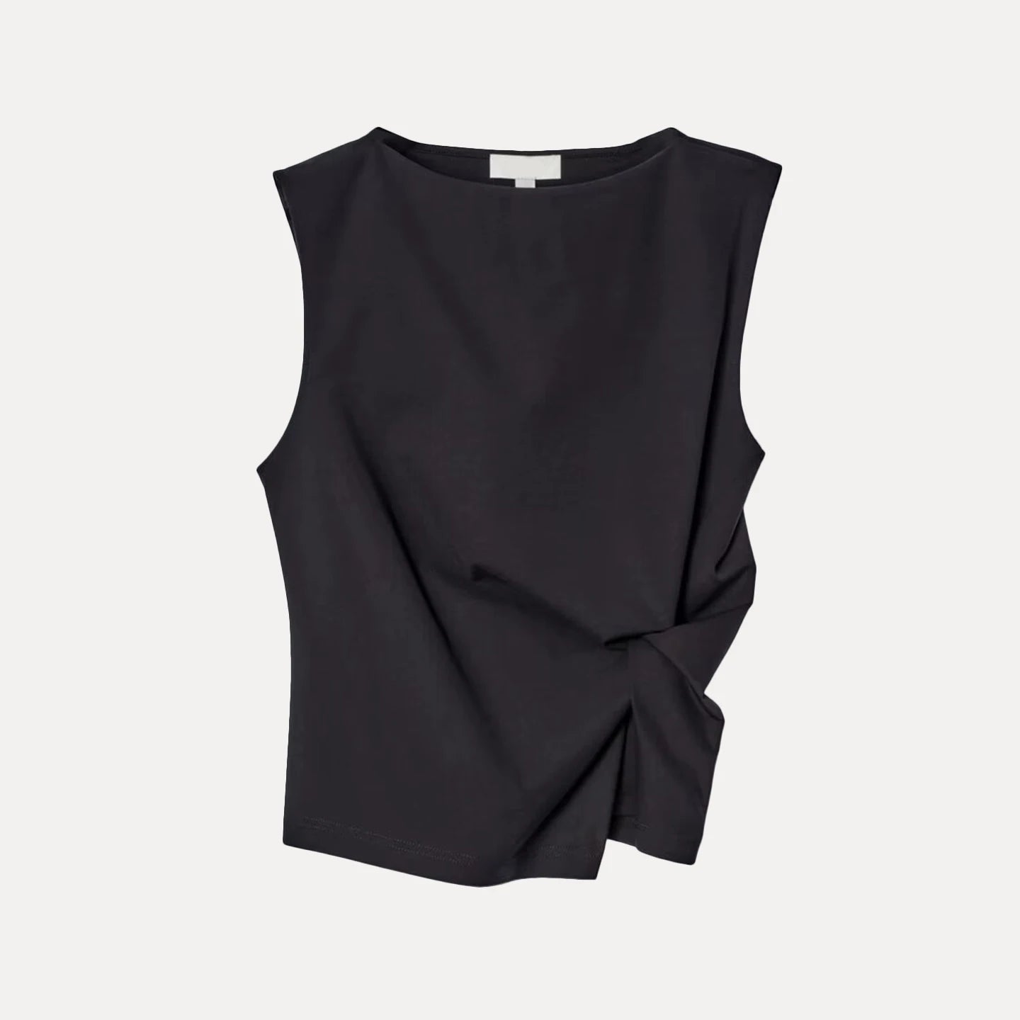 Z 2025 Summer Faion Women's Vest And Skirt Set round Ne ort Sve Boat Ne f-length Polyester Fiber Ensemble