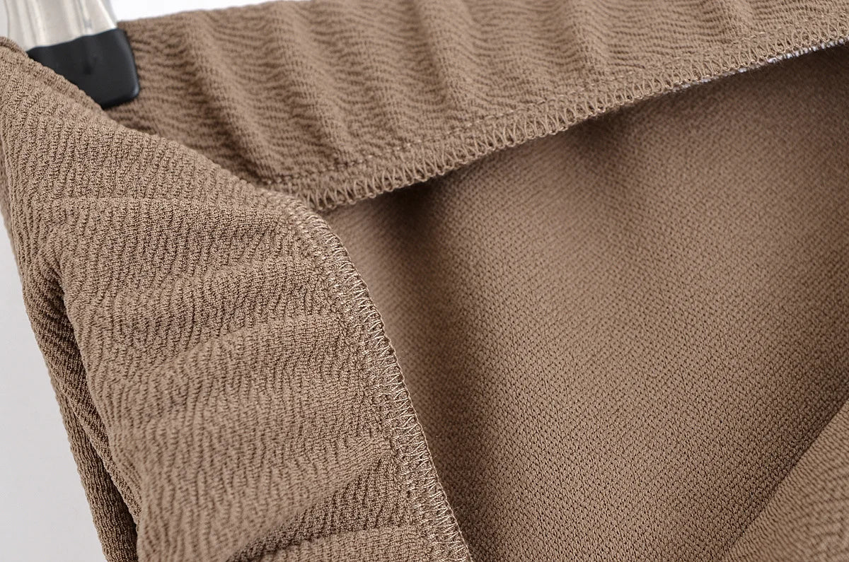 TRAF Simple Style Wide Leg Pants 2 Pieces Sets For Women Ruched Pin Vest Top Trousers Women's Suit 2025 New Casual Woman Outfits