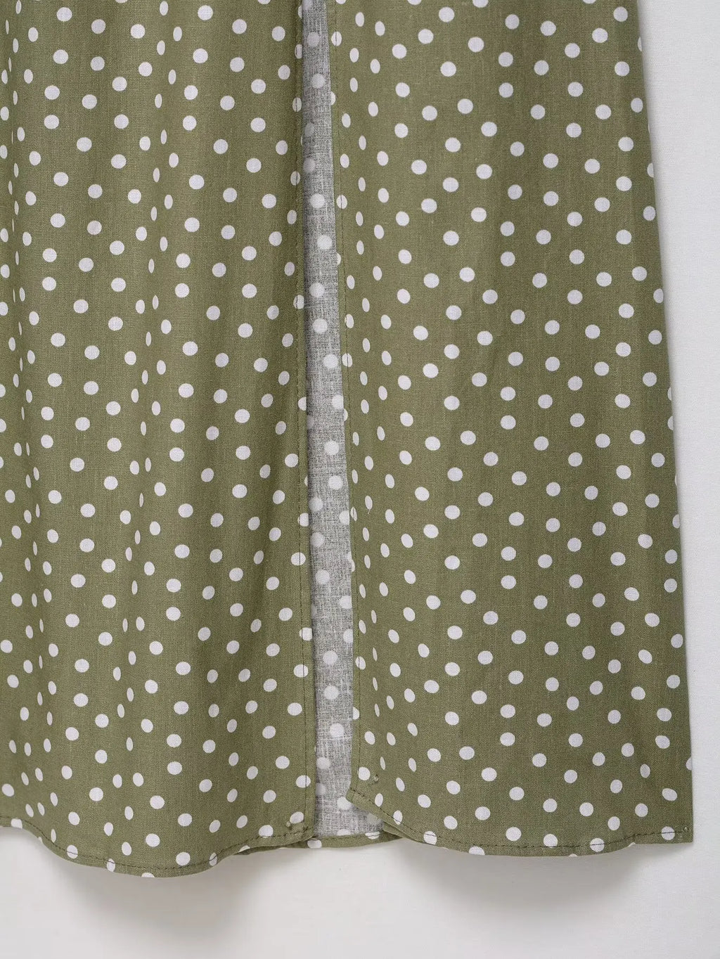 TRAF European and American style summer new fashion trend women's clothing linen polka dot round neck sling midi dress