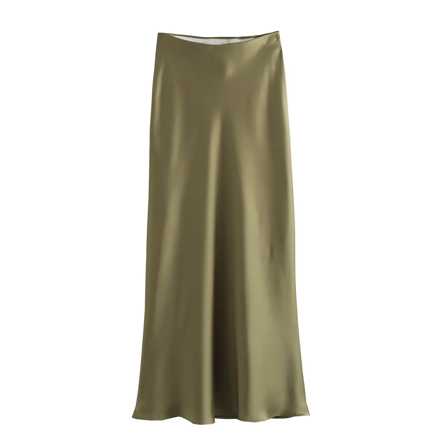 High-Waisted Satin Midi Skirt - Own Your 2025 Elegance