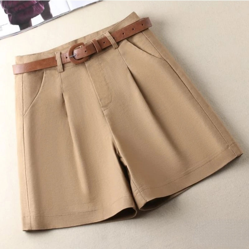 Chic High-Waist Belted Shorts - Summer 2025 Glam