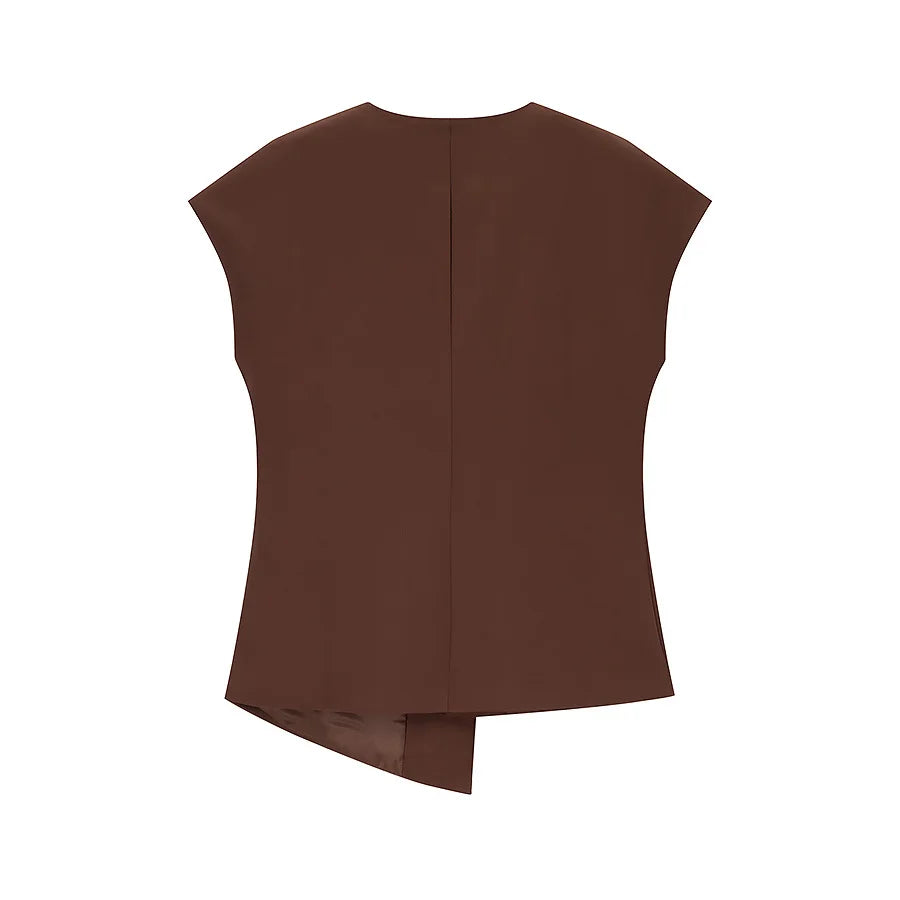 Chic V-Neck Vest &amp; Pant Set - Summer 2025 Glam