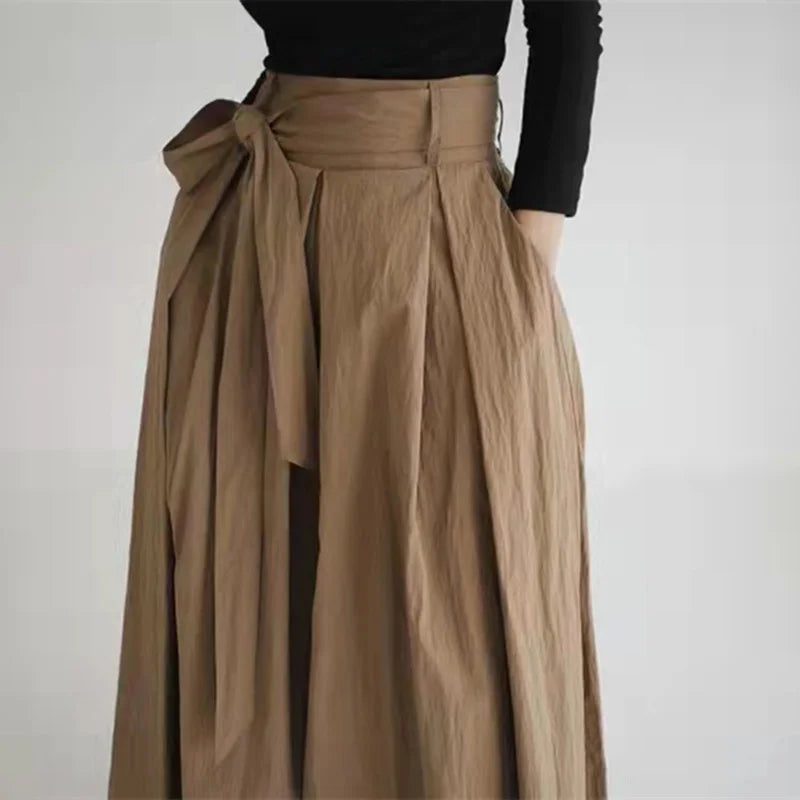 Fashionable A-Line Midi Skirt - Embrace Your 2025 Summer Glow