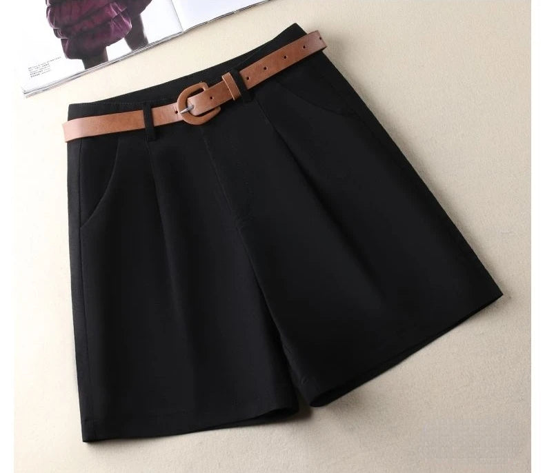 Chic High-Waist Belted Shorts - Summer 2025 Glam