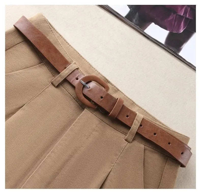 Chic High-Waist Belted Shorts - Summer 2025 Glam