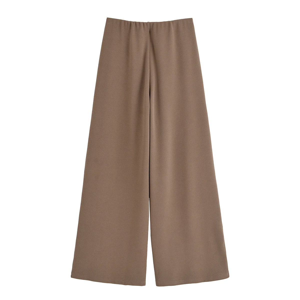 TRAF Simple Style Wide Leg Pants 2 Pieces Sets For Women Ruched Pin Vest Top Trousers Women's Suit 2025 New Casual Woman Outfits