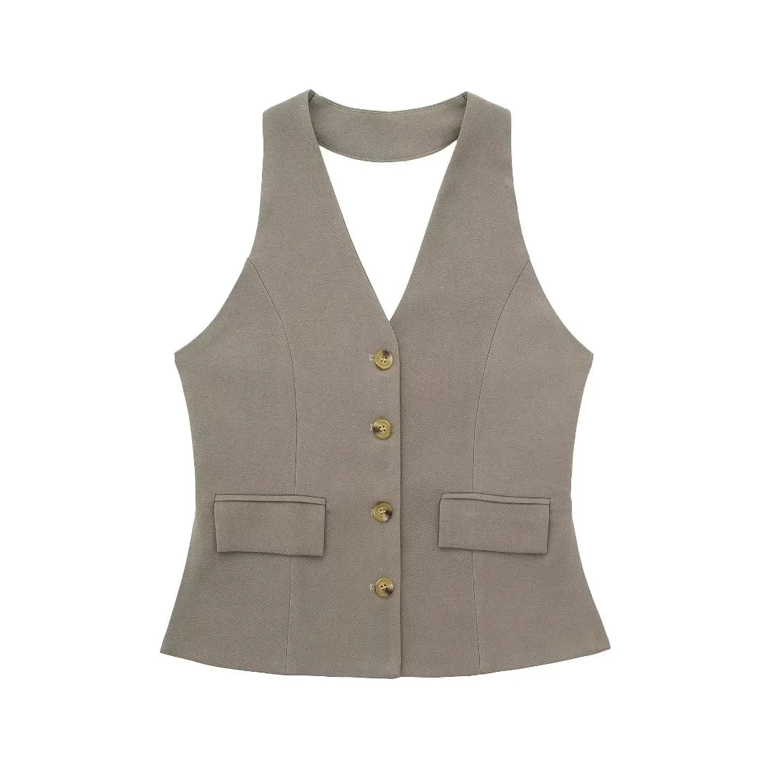 Halter Pant Suit - Summer 2025 Elegance