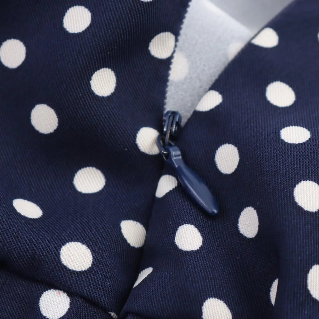 TRAF European and American style summer new fashion trend women's slim fit with belt polka dot halter neck midi dress