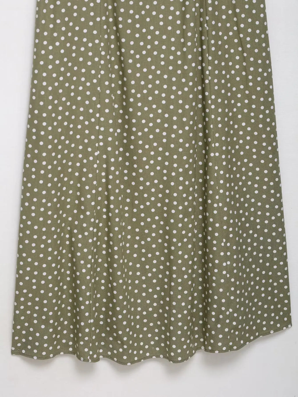 TRAF European and American style summer new fashion trend women's clothing linen polka dot round neck sling midi dress