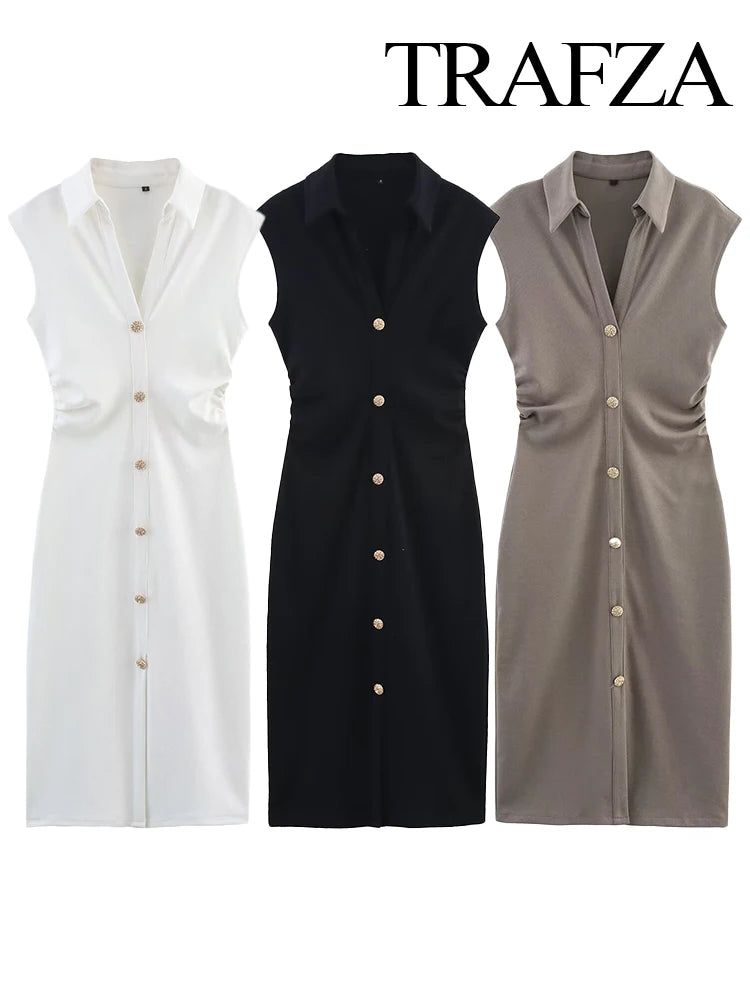 Luxe Floor-Length Shirt Dress - Summer 2025 Glam