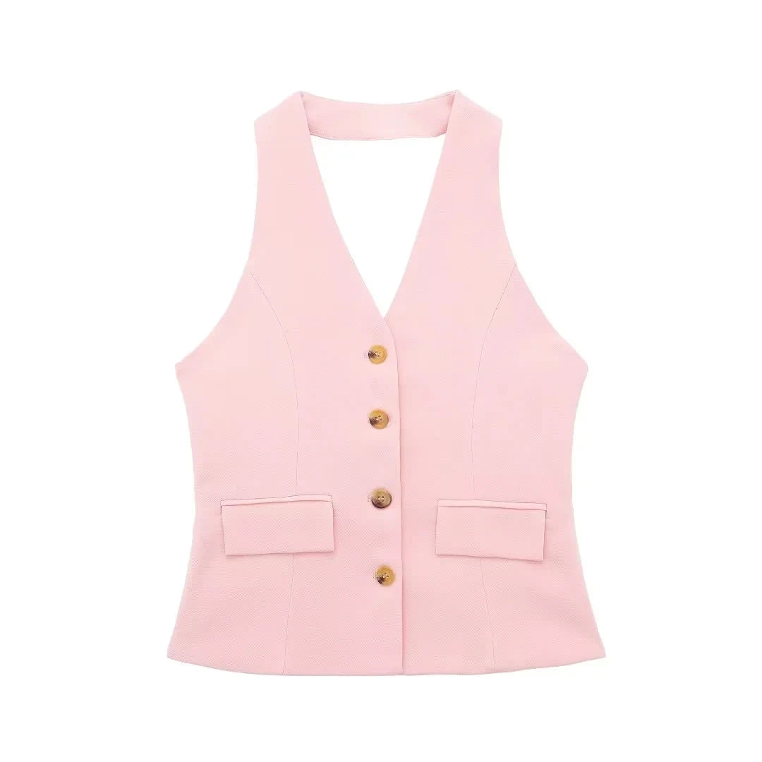 Halter Pant Suit - Summer 2025 Elegance