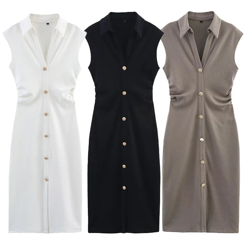 Luxe Floor-Length Shirt Dress - Summer 2025 Glam