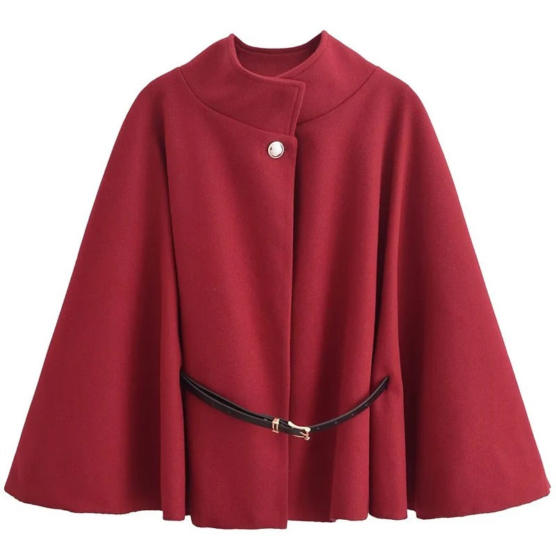 Luxe Batwing Poncho Coat - Autumn 2025 Glam
