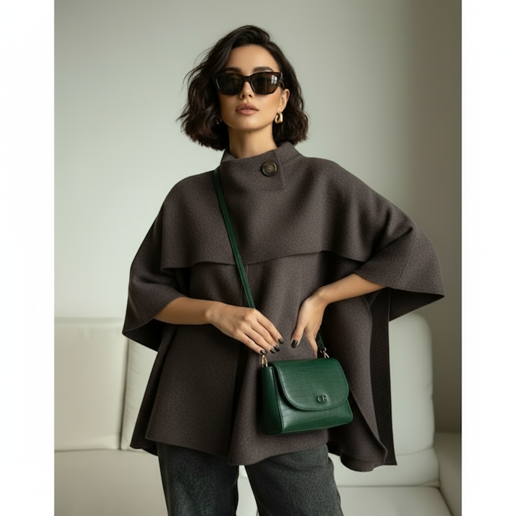 Luxe Shawl Cape Coat - Autumn 2025 Glam